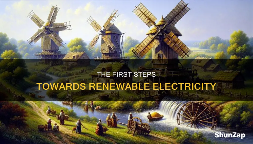 who first made electricity from renewable sources