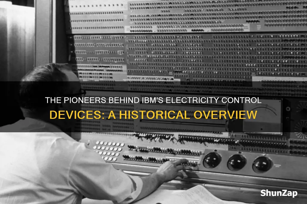 who invented electricity control devices used in ibm computers