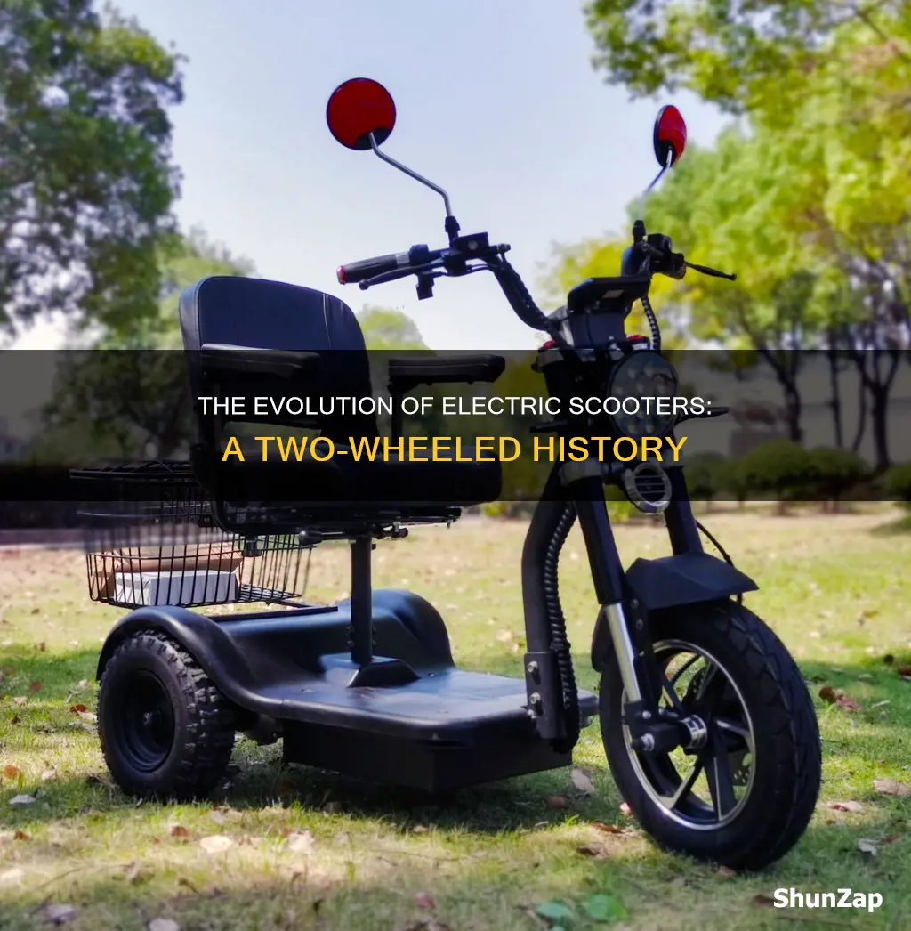 who invented the 2 wheel electric scooter