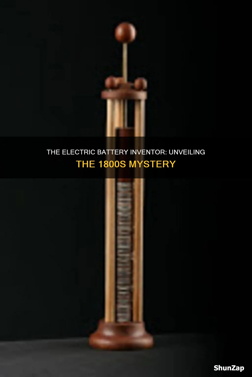 who invented the electric battery in 1800