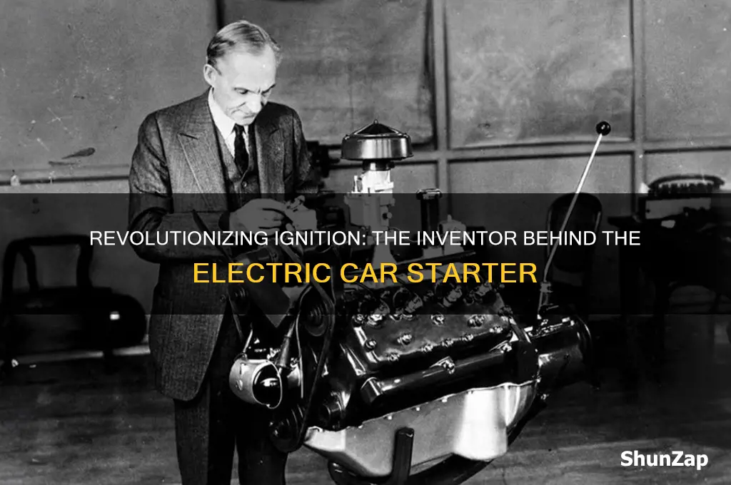 who invented the electric car starter