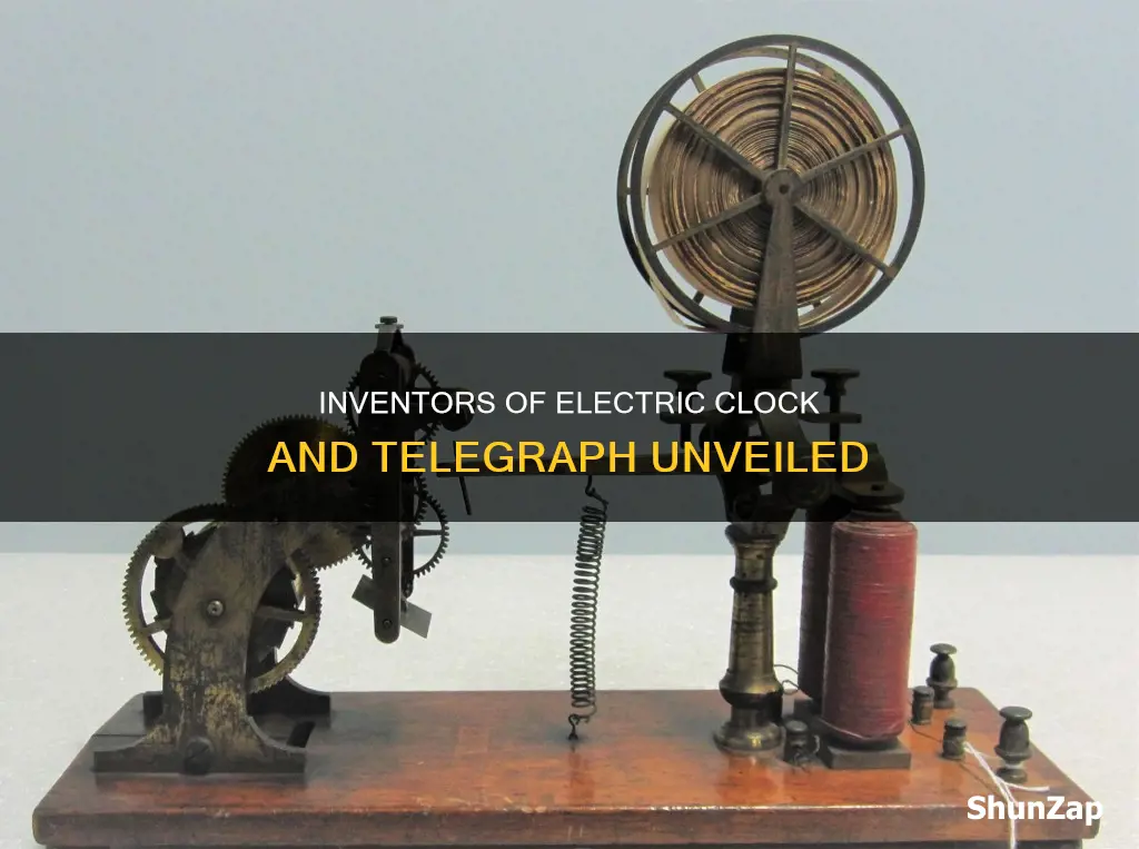 who invented the electric clock and telegraph