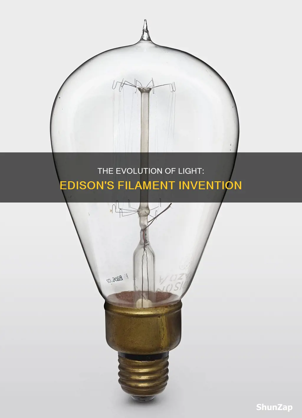who invented the electric light bulb filament