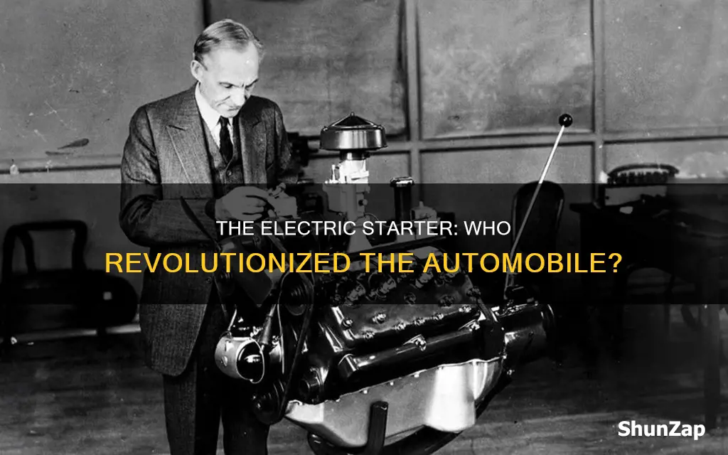 who invented the electric starter for automobiles