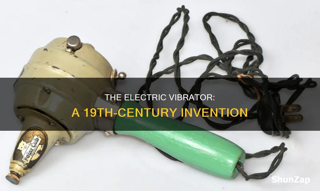 who invented the electric vibrator in 1883