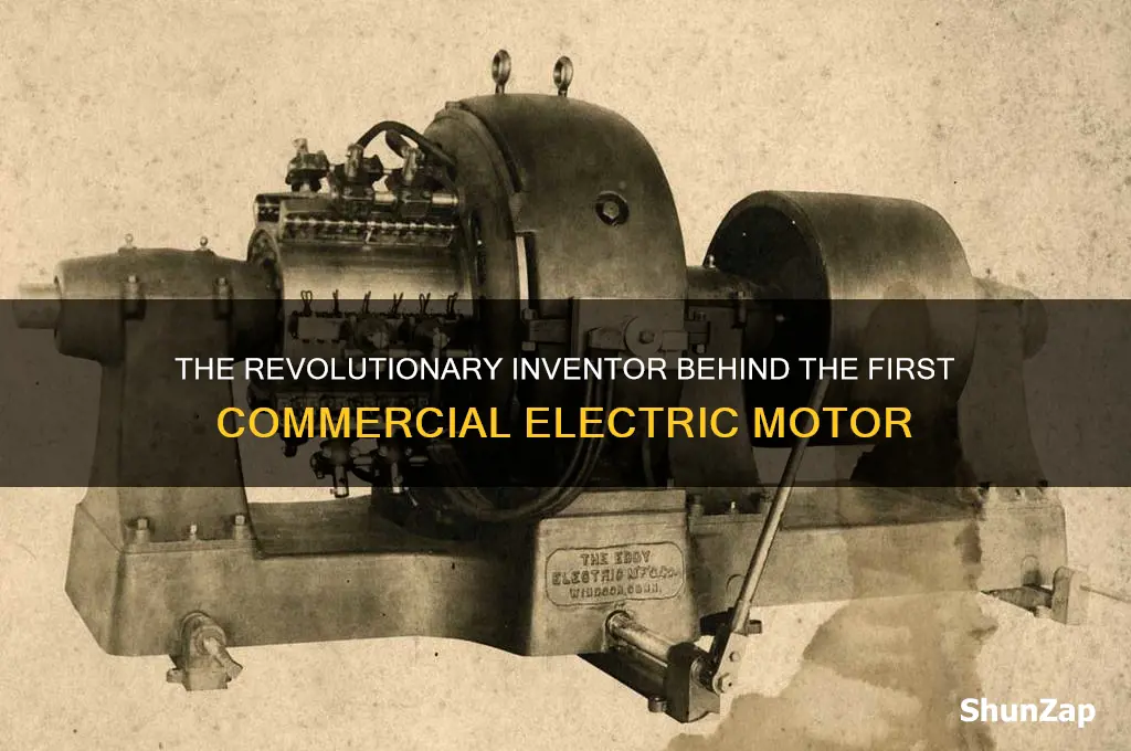 who invented the first commercially-used electric motor