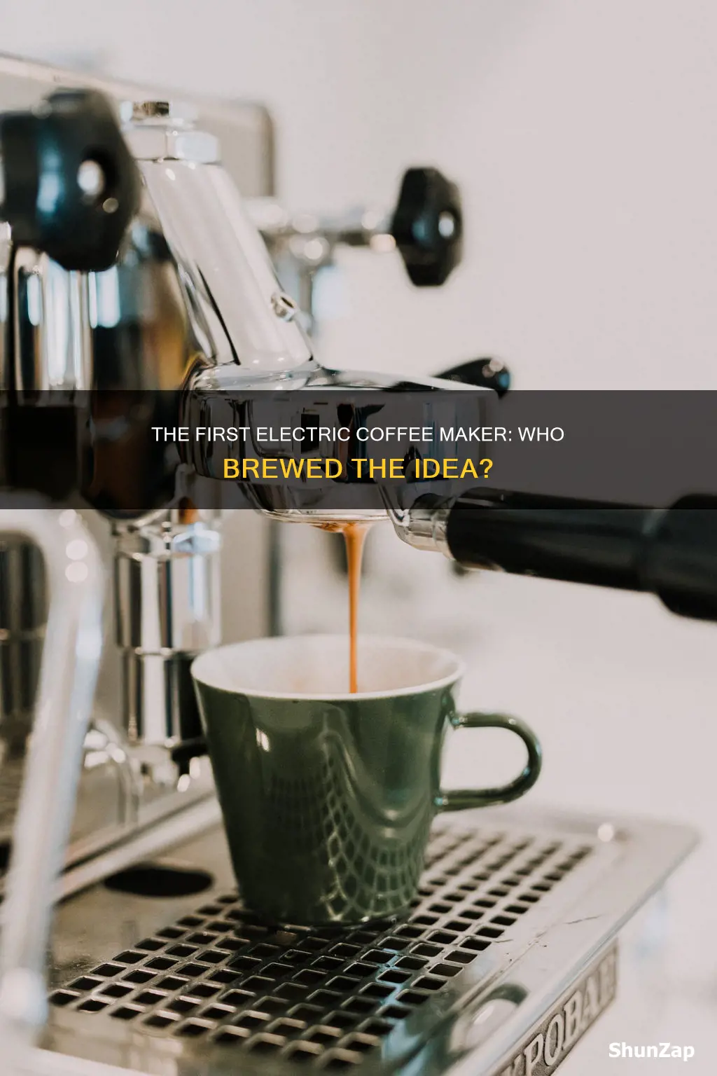 who invented the first electric coffee machine
