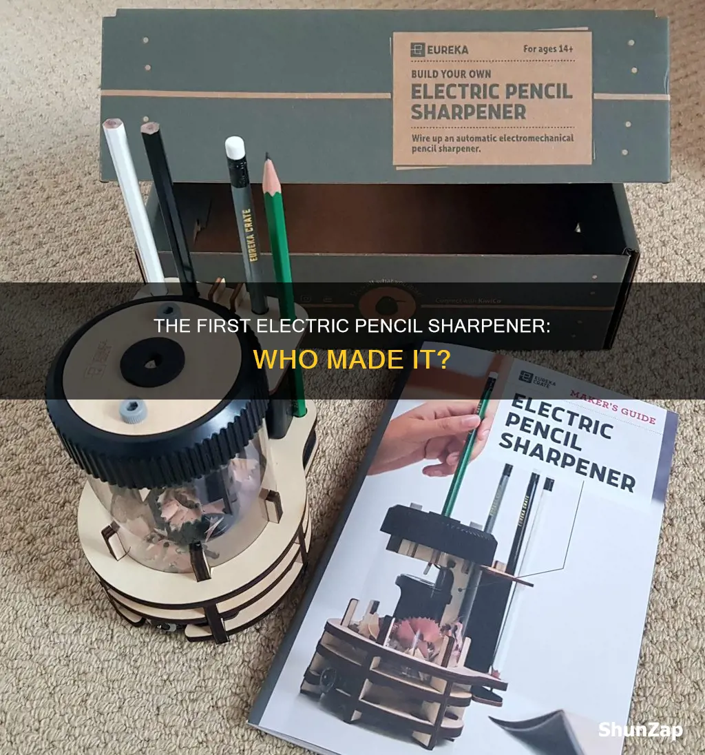 who invented the first electric pencil sharpener
