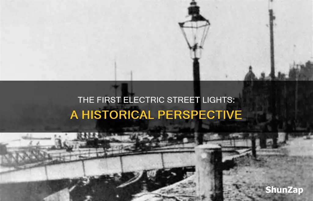 who invented the first electric street light