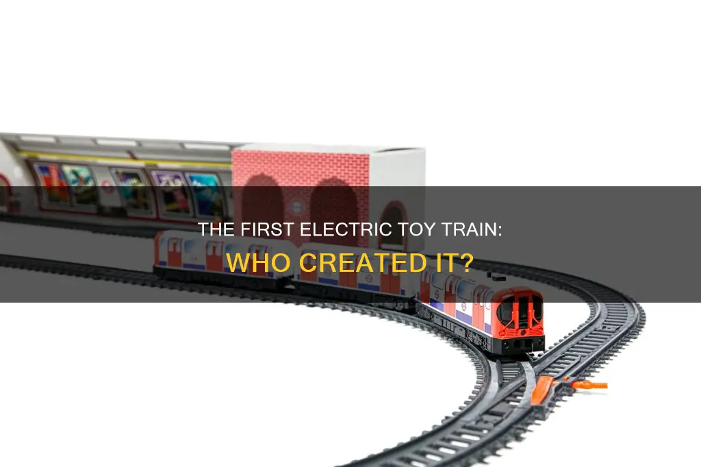 who invented the first electric toy train