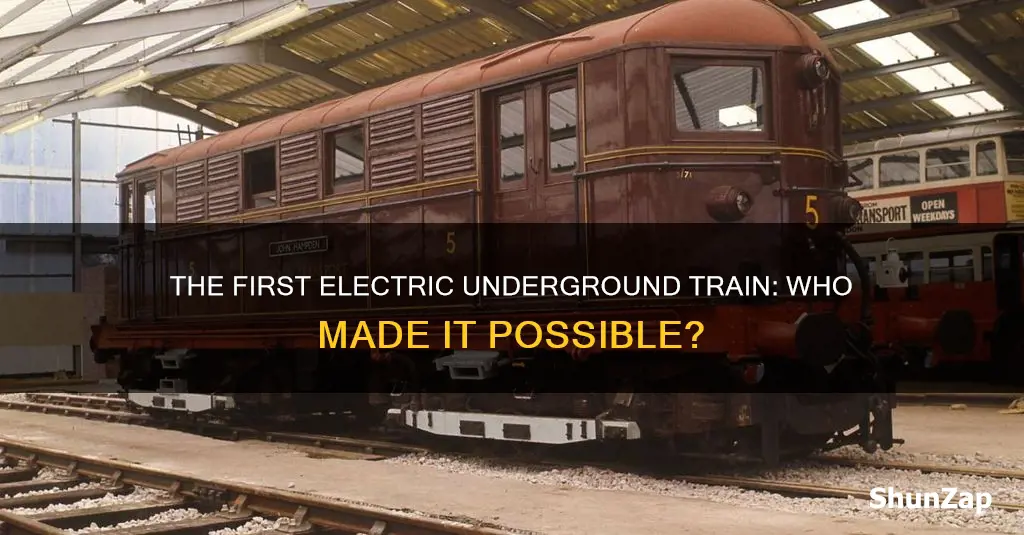 who invented the first electric underground train