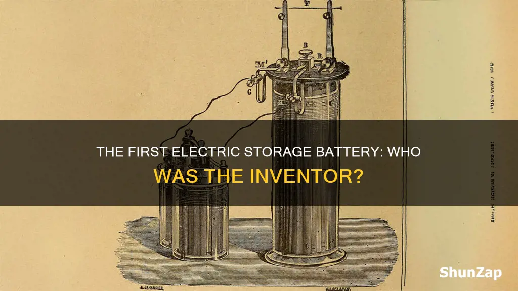 who invented the first electrical storage battery