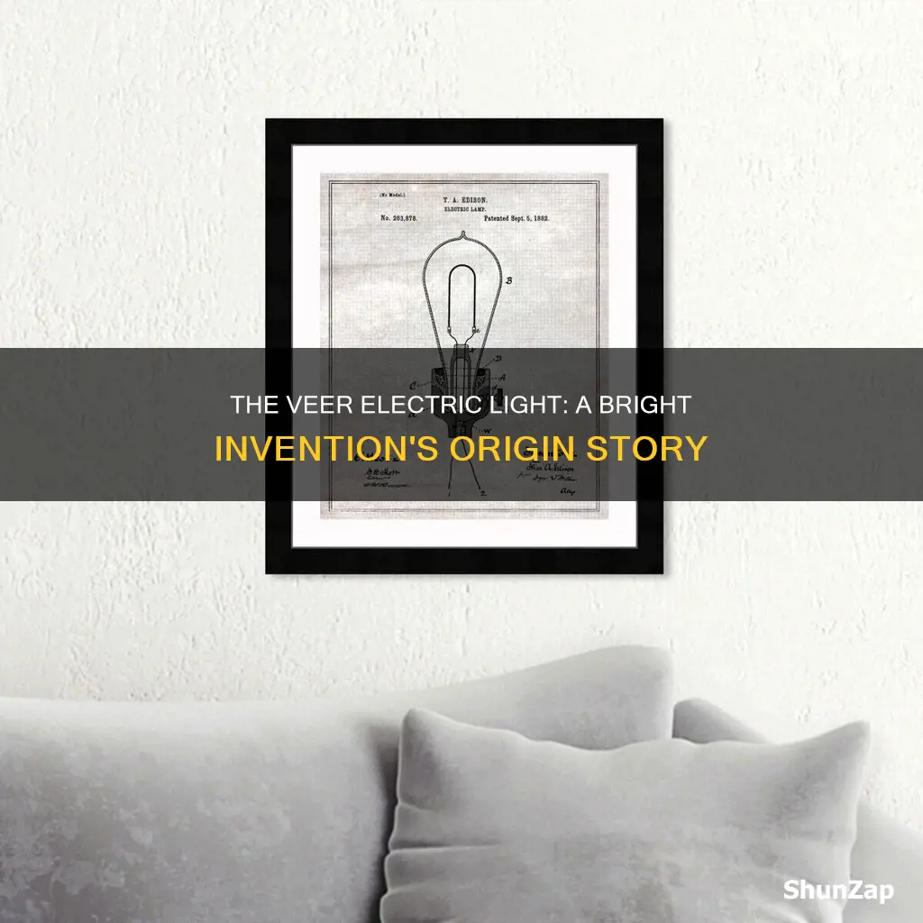 who invented the first veer electric light