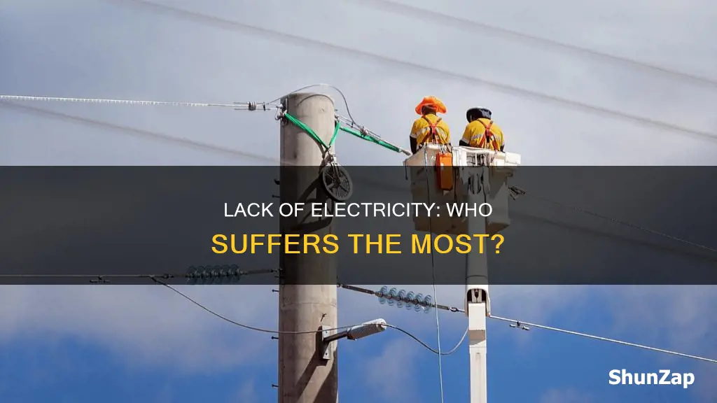 who is affected by lack of electricity