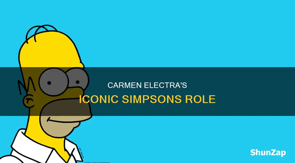 who is carmen electra on the simpsons