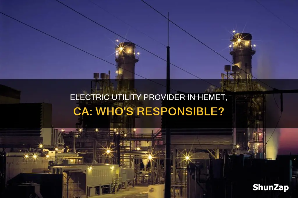 who is electric utility in hemet ca