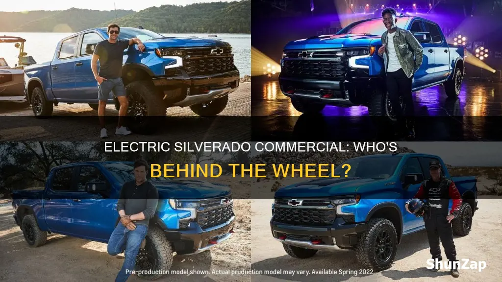 who is in the electric silverado commercial