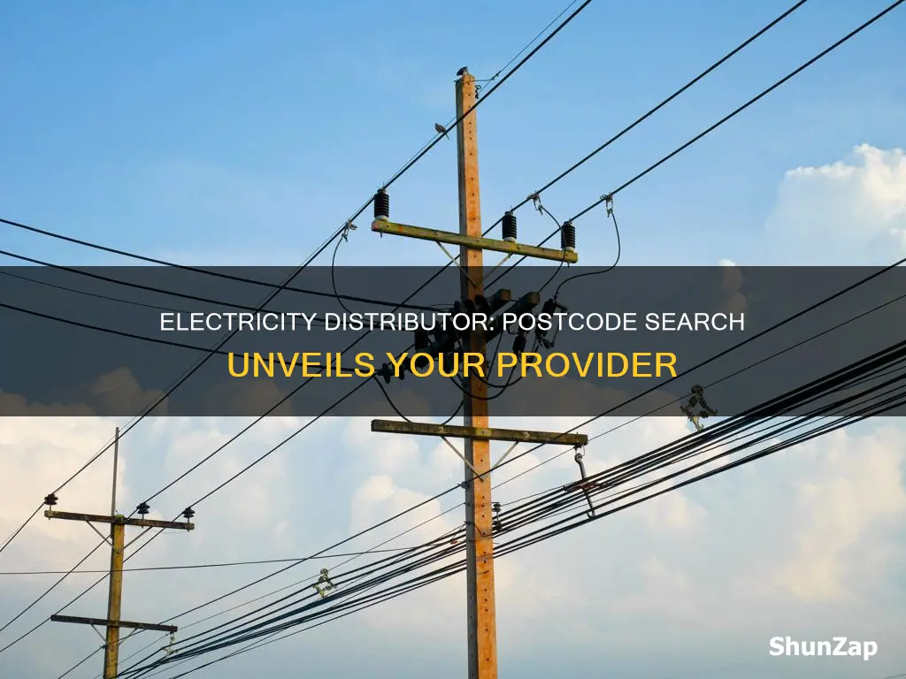 who is my electricity distributor by postcode