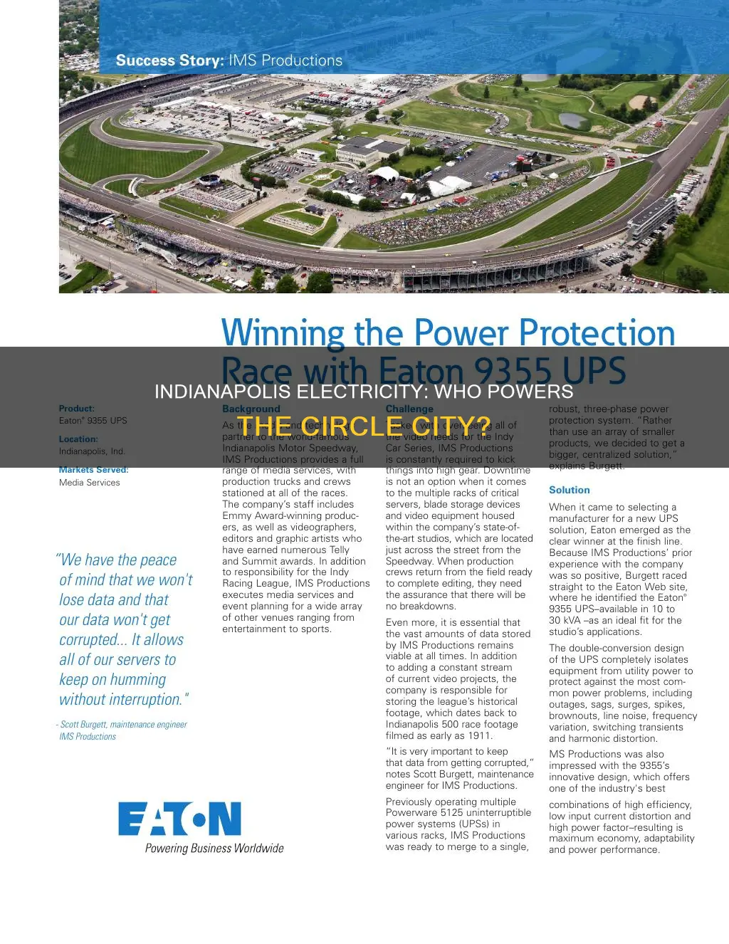 who is the electric company for indianapolis