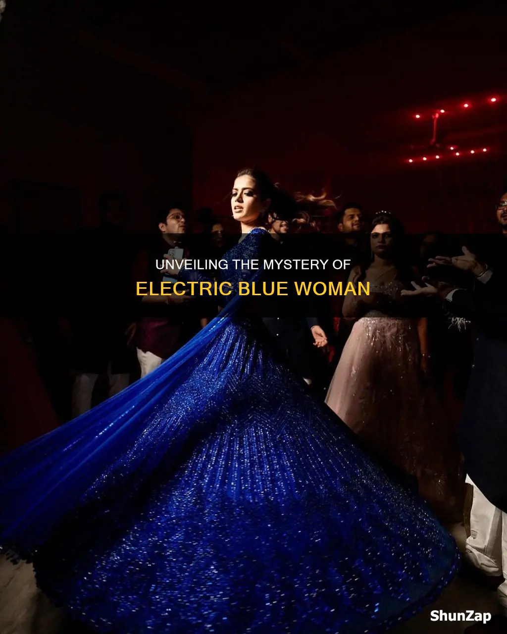 who is the woman in electric blue