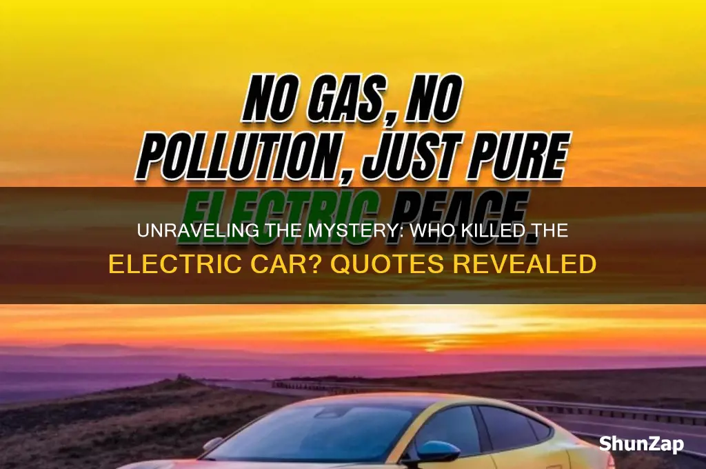 who killed the electric car quotes
