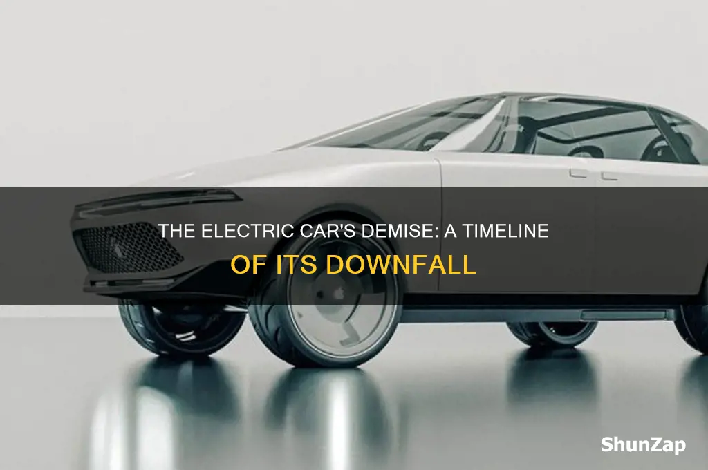 who killed the electric car timeline