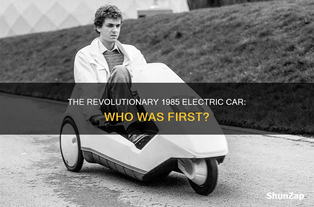 who launched a battery electric vehicle in 1985