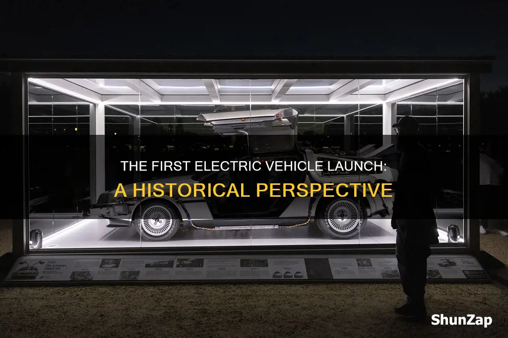 who launched a battery electric vehicle in 1985