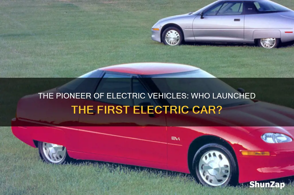 who launched the first electric car