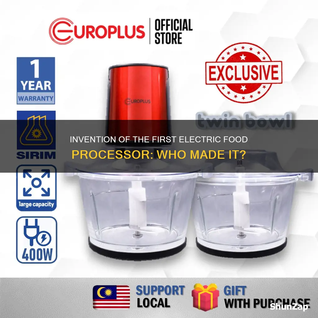 who made the first electric food processor
