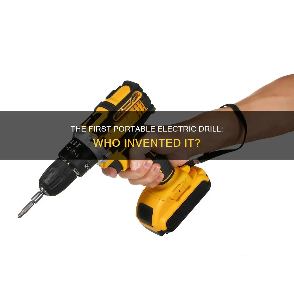 who made the first portable electric drill