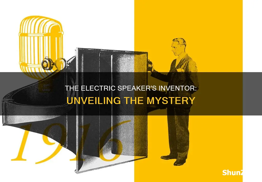 who made the first speaker with electricity