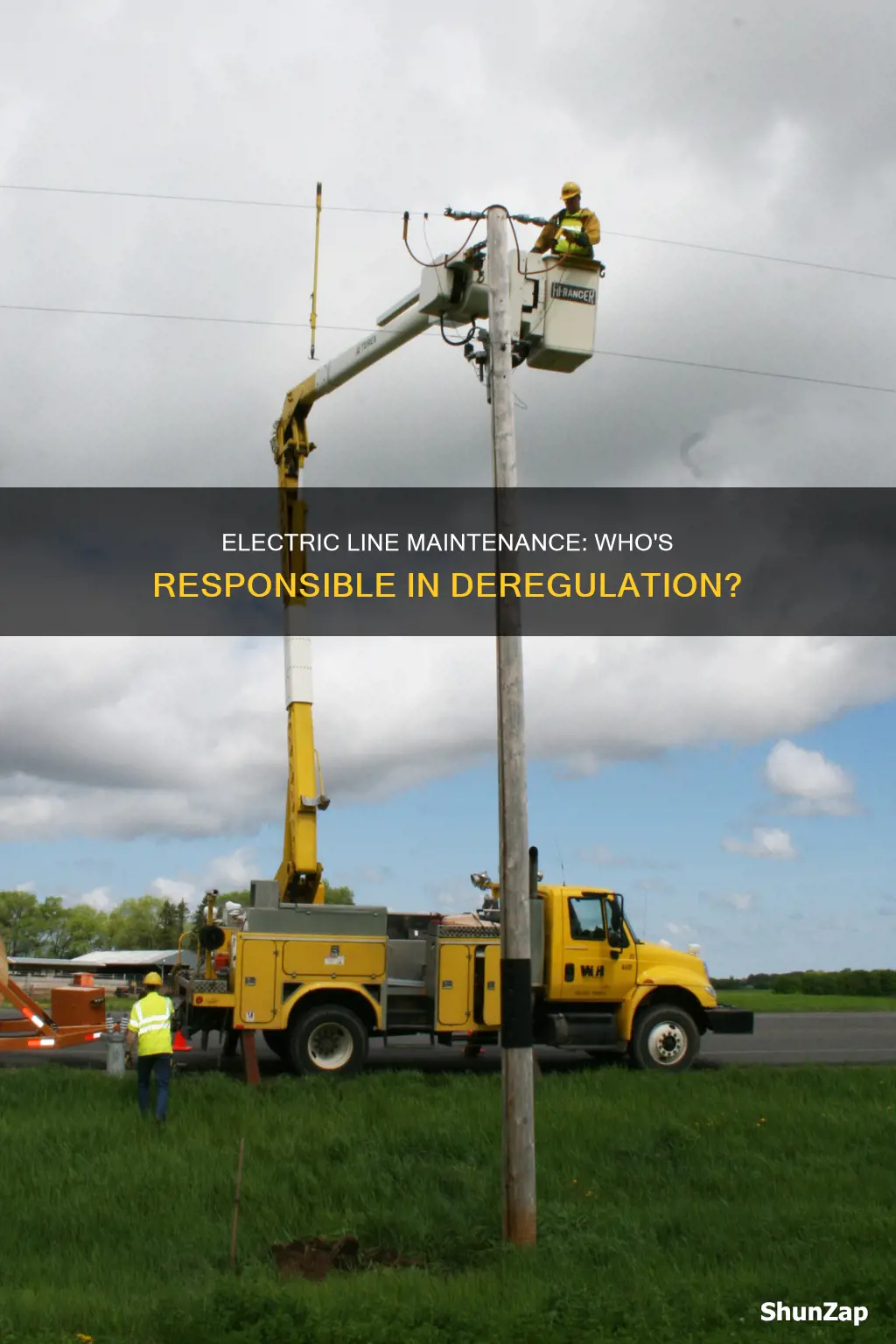 who maintains the electric lines in degrulation