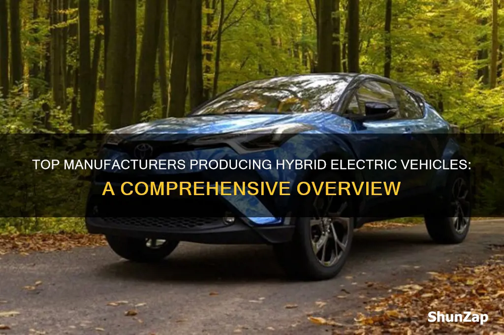 who make hybrid electric cars