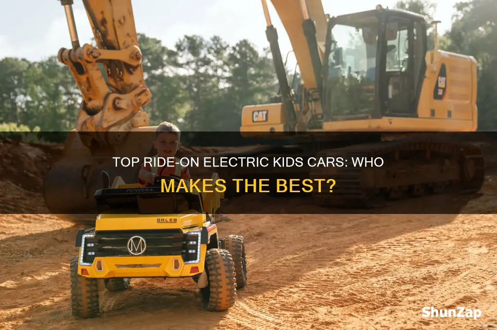 who makes the best ride on electric kids car