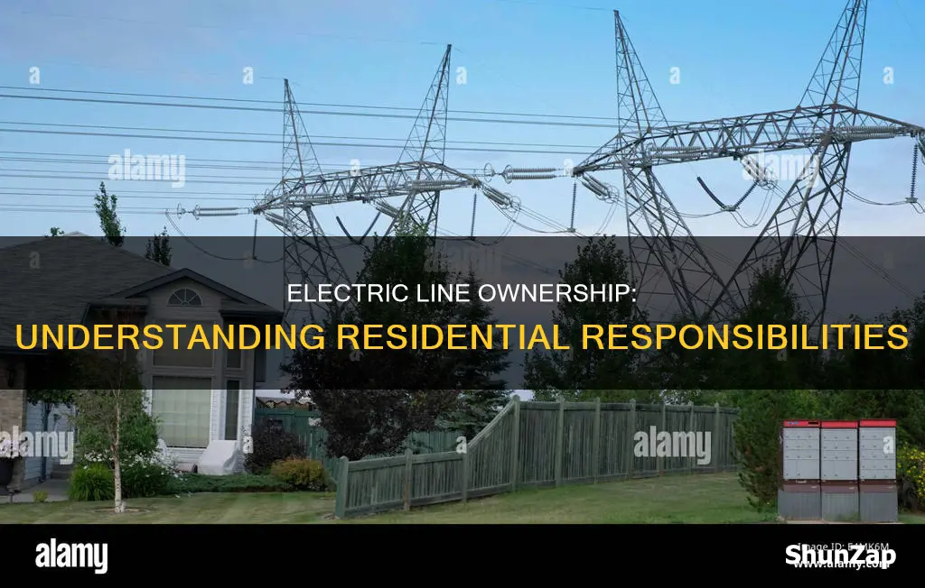 who owns electric lines at my house