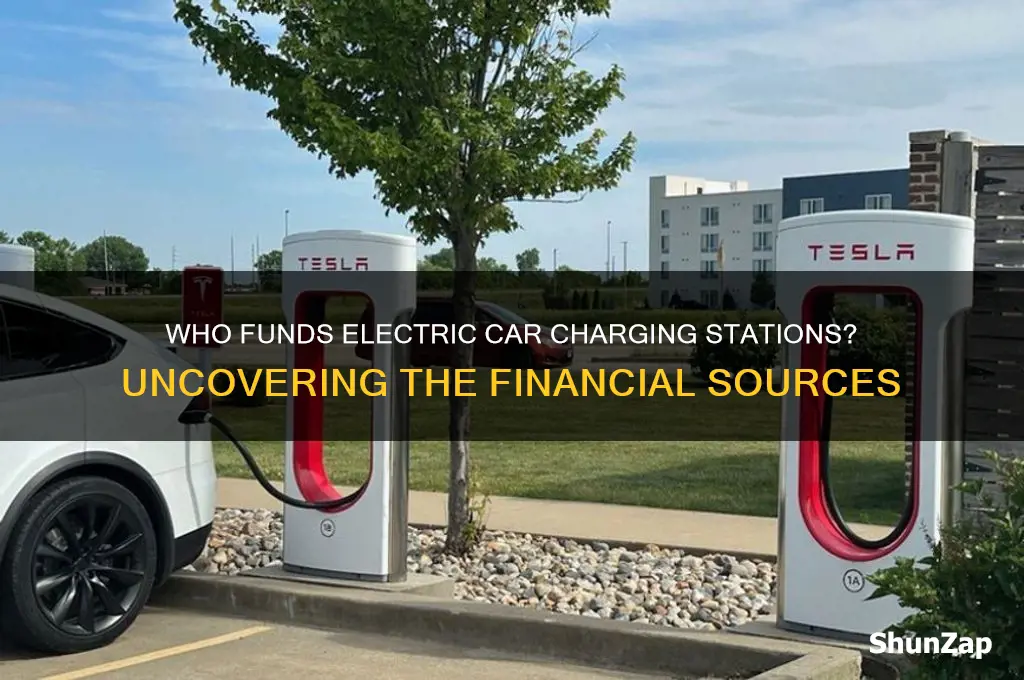 who pays for electric car charging stations