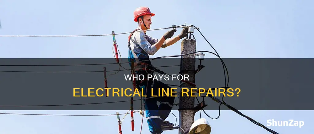 who pays for repair on electric line
