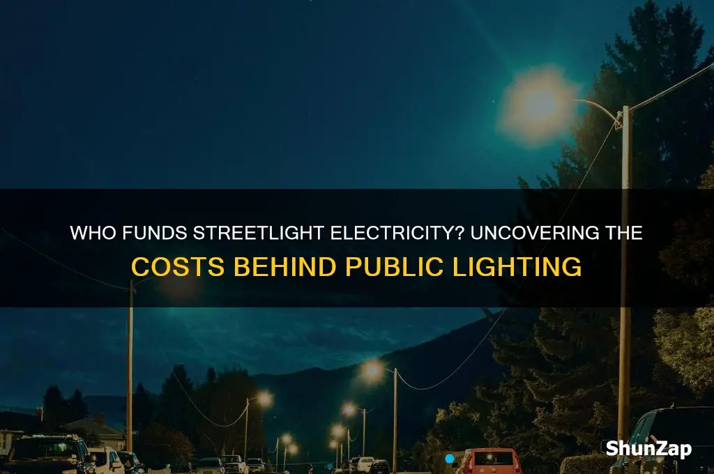 who pays for the electricity used by streelights