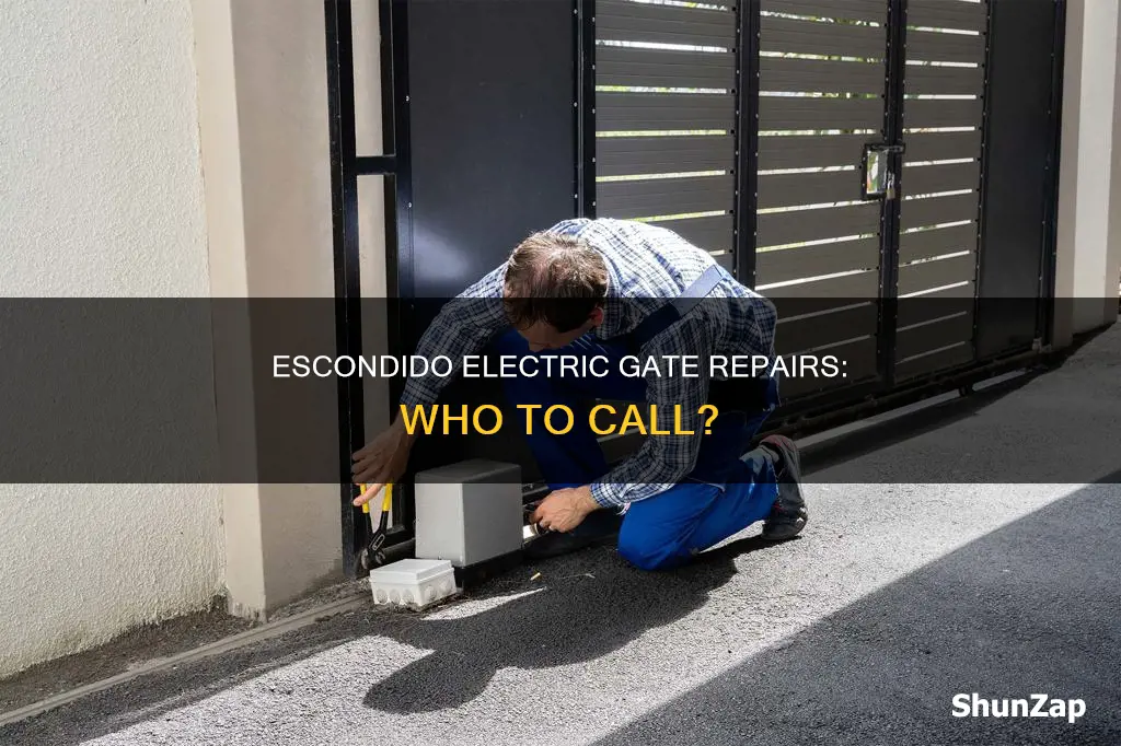 who repairs electric gates in escondido california