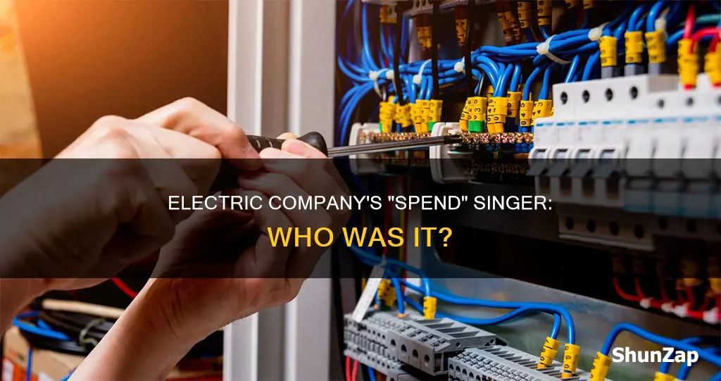 who sang spend on the show electric company