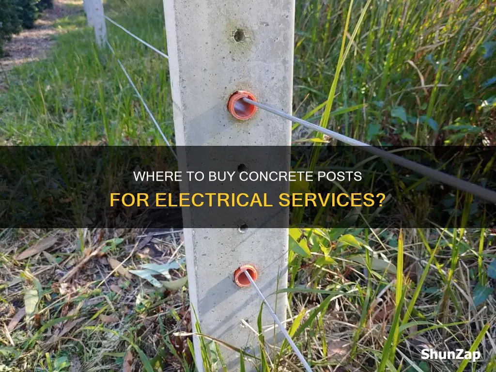 who sells concrete post for electrical service
