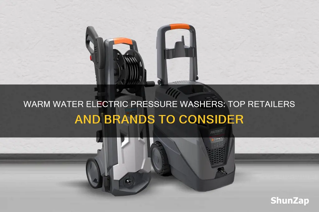 who sells electric pressure washer using warm water