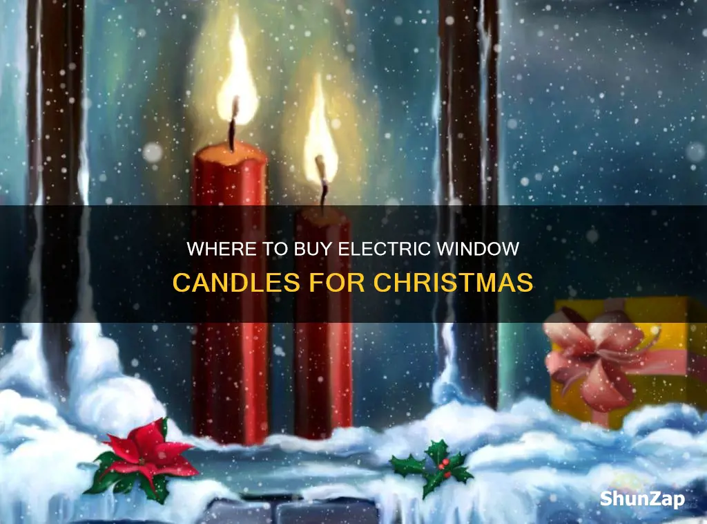 who sells electric window candles for christmas