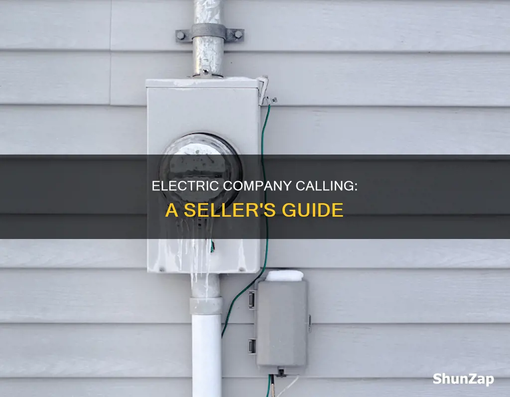 who should call electric company when selling a house