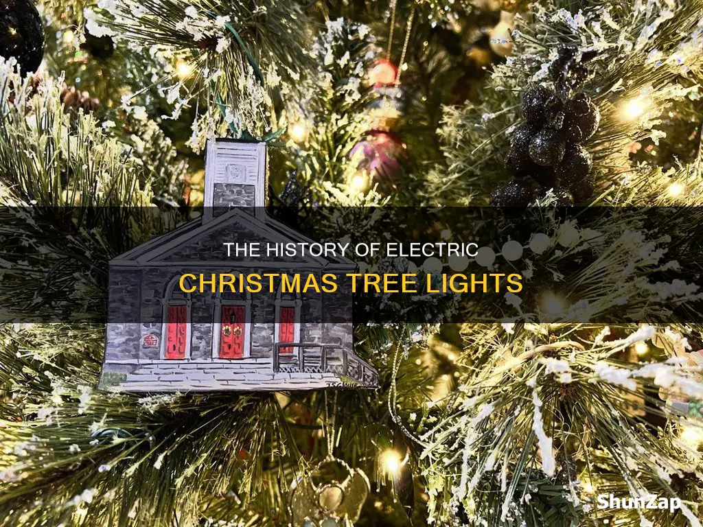 who thought of electric christmas tree lights