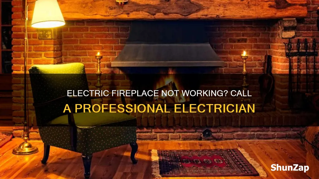 who to call to fix electric fireplace