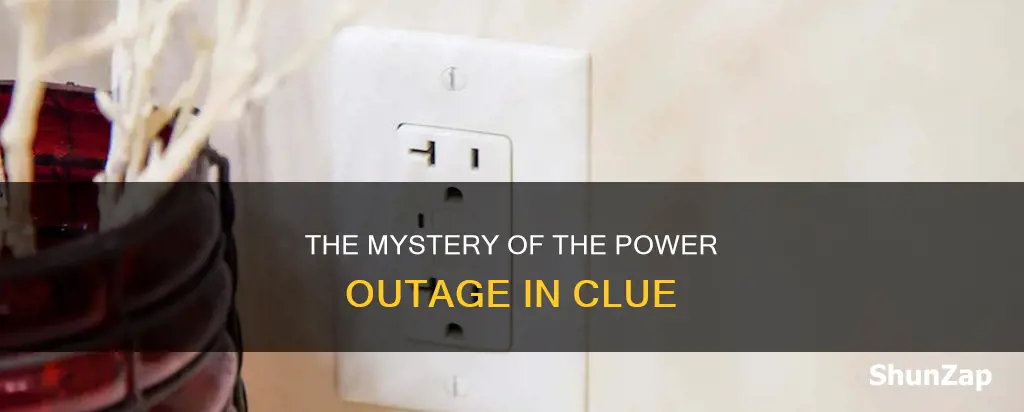 who turned off the electricity in clue