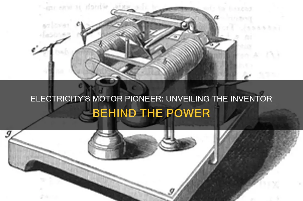 who used electricity to power a motor