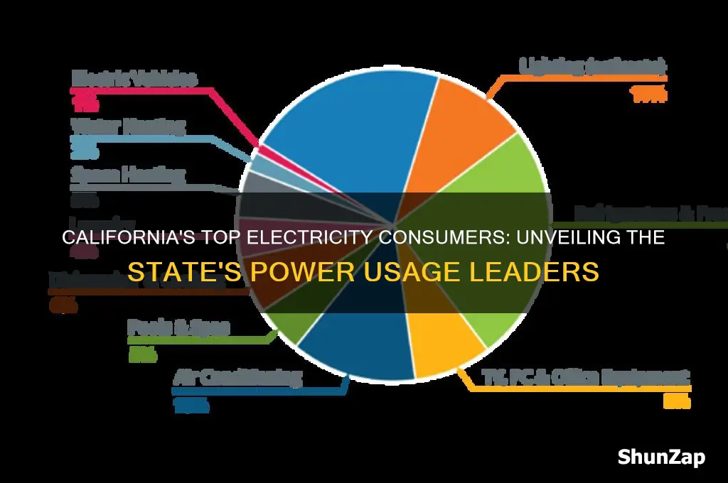 who uses the most electricity in california